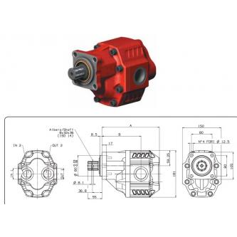 Binotto LTGH-84 ISO gear pump